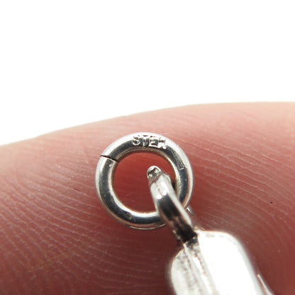 925 Sterling Silver Vintage Open Star Minimalist Charm Pendant