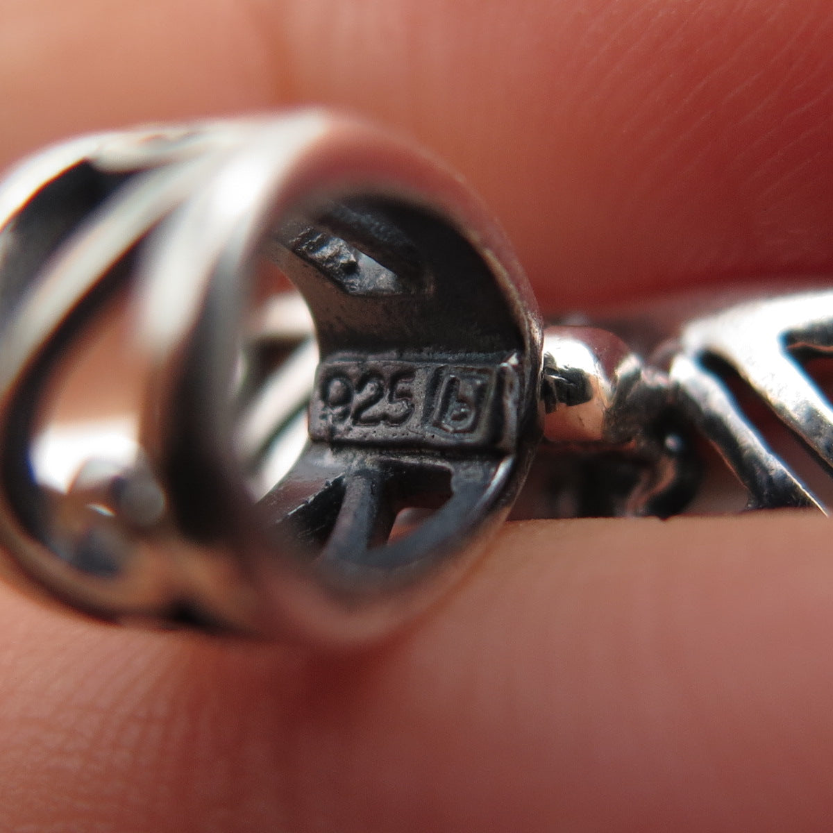 BOMA 925 Sterling Silver Vintage Real MOP Ornate Heart Charm Pendant