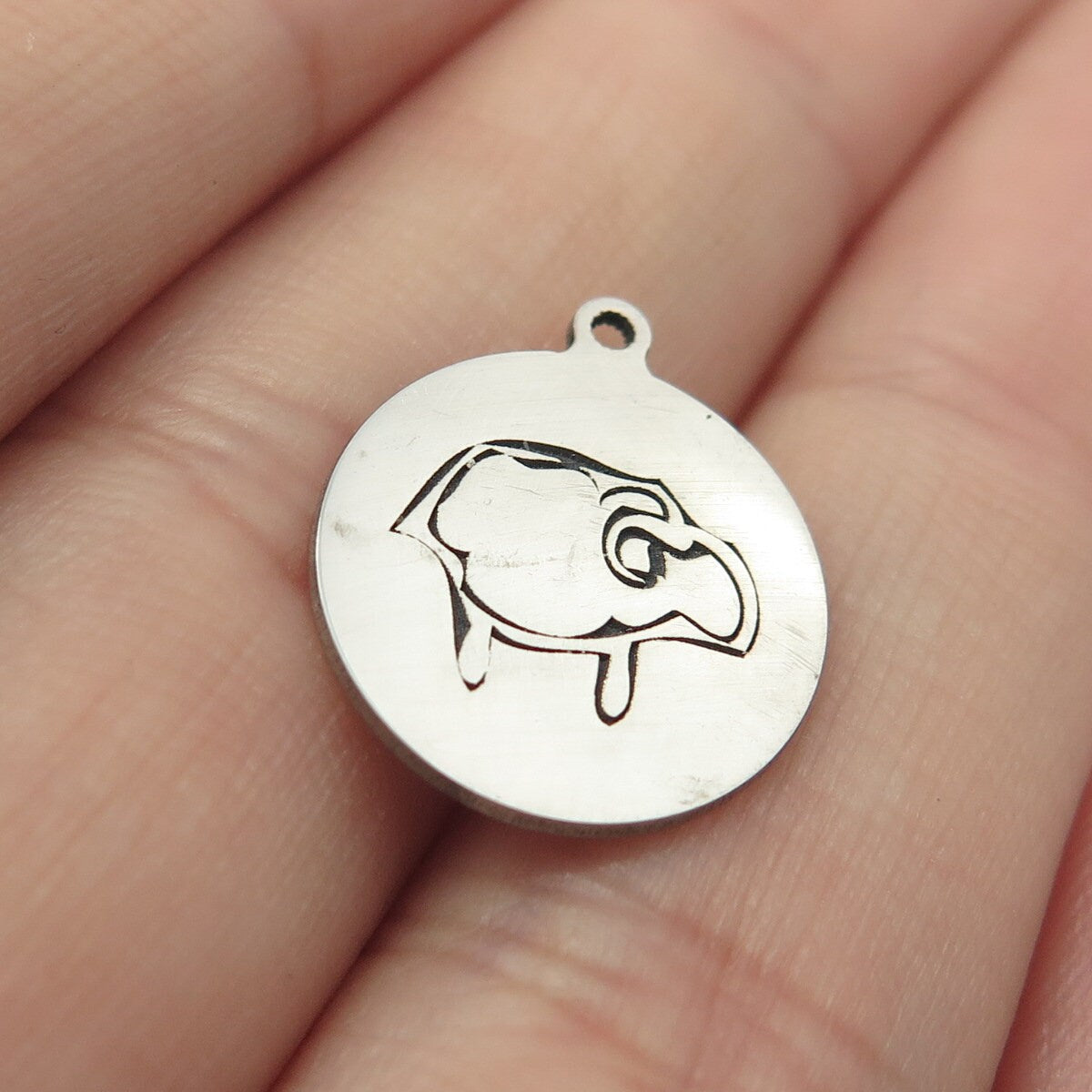 925 Sterling Silver USA Two In Town Turkey Charm Pendant