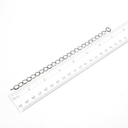 925 Sterling Silver Vintage Curb Link Bracelet 7"
