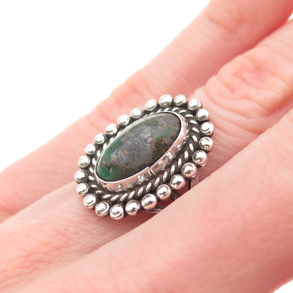 Old Pawn Sterling Silver Vintage Southwestern Royston Turquoise Ring Size 5.75