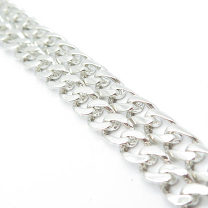 925 Sterling Silver Vintage Cuban Chain Necklace 20"