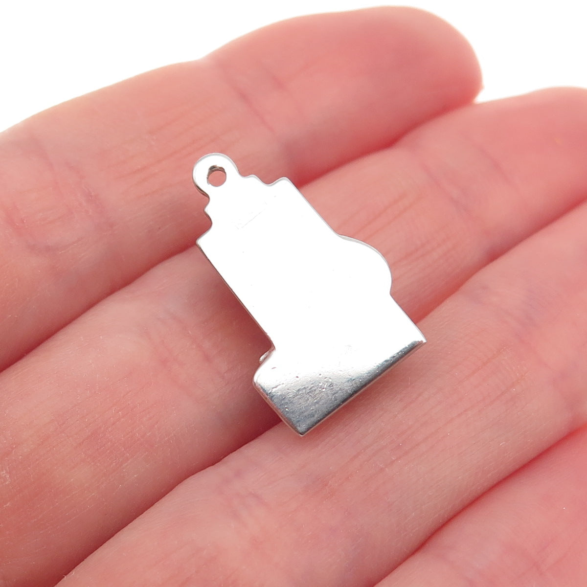 Town & Country 925 Sterling Silver Vintage Old House 3D Mini Charm Pendant