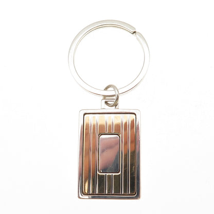 Anson 925 Sterling Silver 18K Gold Vintage Key Fob Ring Holder