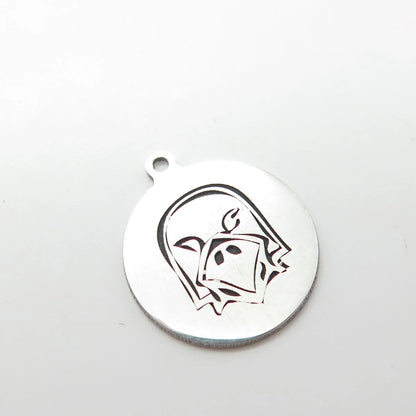 925 Sterling Silver USA Two In Town Pigeon Bird Charm Pendant
