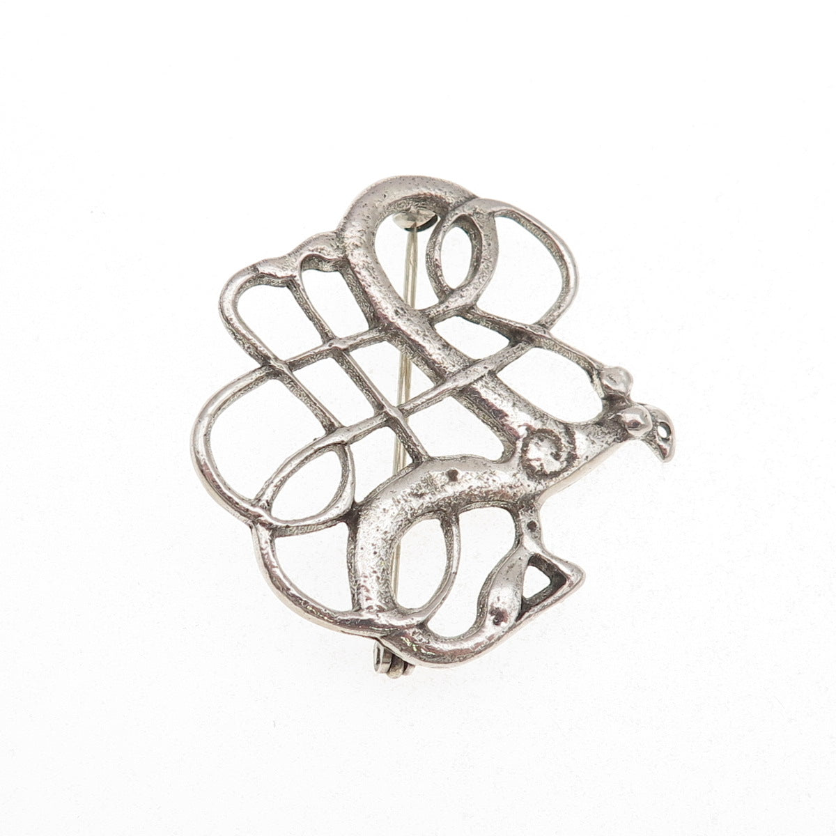 David Andersen 925S Sterling Silver Vintage Norway Viking Period 1000 AD Brooch