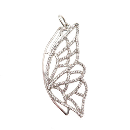 Pandora 925 Sterling Silver Round-Cut C Z Butterfly Pendant