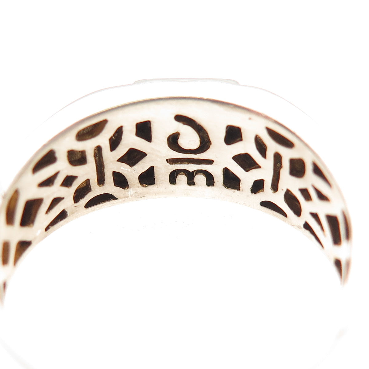 Danbury Mint 925 Sterling Silver Real Round-Cut Diamond Ring Size 10.25