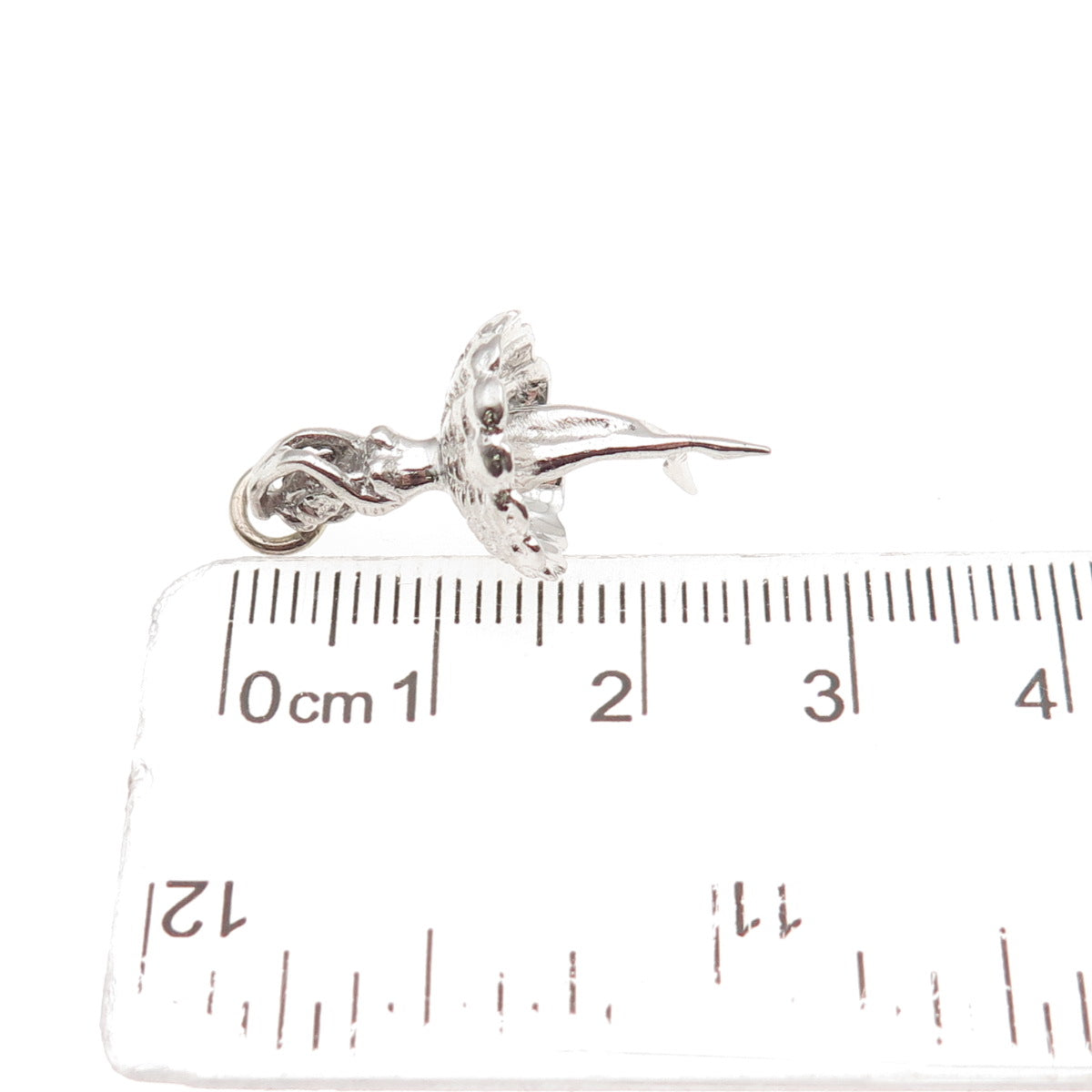 925 Sterling Silver Vintage Ballerina 3D Charm Pendant