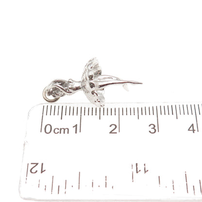 925 Sterling Silver Vintage Ballerina 3D Charm Pendant