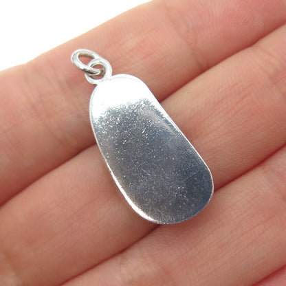 Old Pawn 925 Sterling Silver Vintage Southwestern Shoe Tribal Mini Charm Pendant