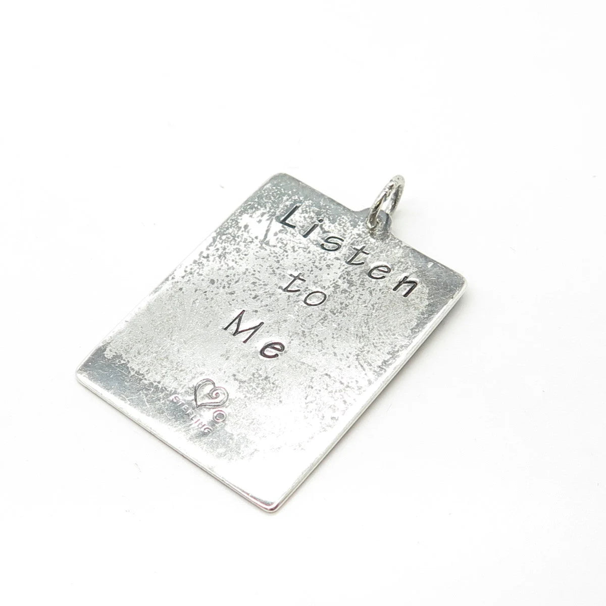 925 Sterling Silver Vintage Brighton Come Crinkle Curl Splash Pendant