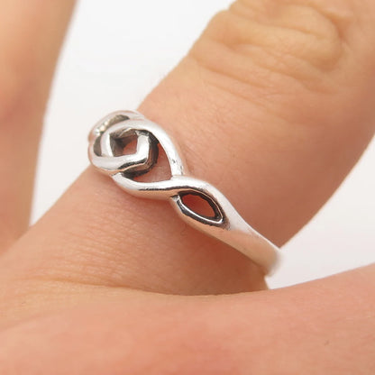 925 Sterling Silver Vintage Celtic Ring Size 7.75