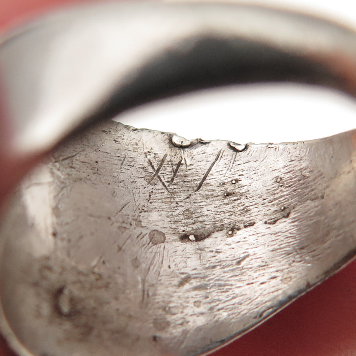 Old Pawn 925 Sterling Silver Vintage Southwestern Turquoise Tribal Ring Size 10