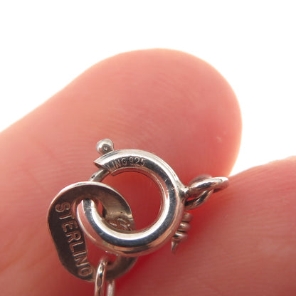 Carolyn Pollack Old Pawn 925 Sterling Vintage Necklace Ends & Spring Ring Lock