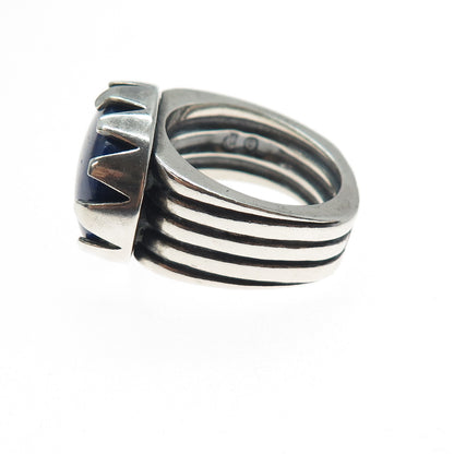 CODY Santa Fe 925 Sterling Silver Vintage Real Lapis Lazuli Ring Size 8.25