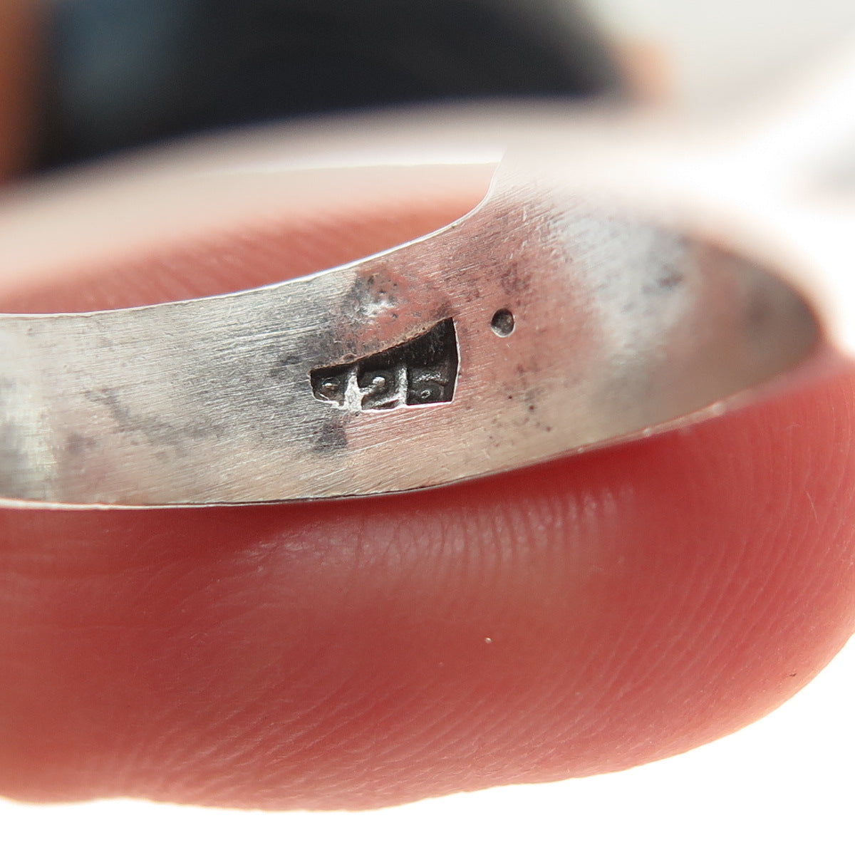 925 Sterling Silver Vintage Mexico Modernist Wing Ring Size 7.5