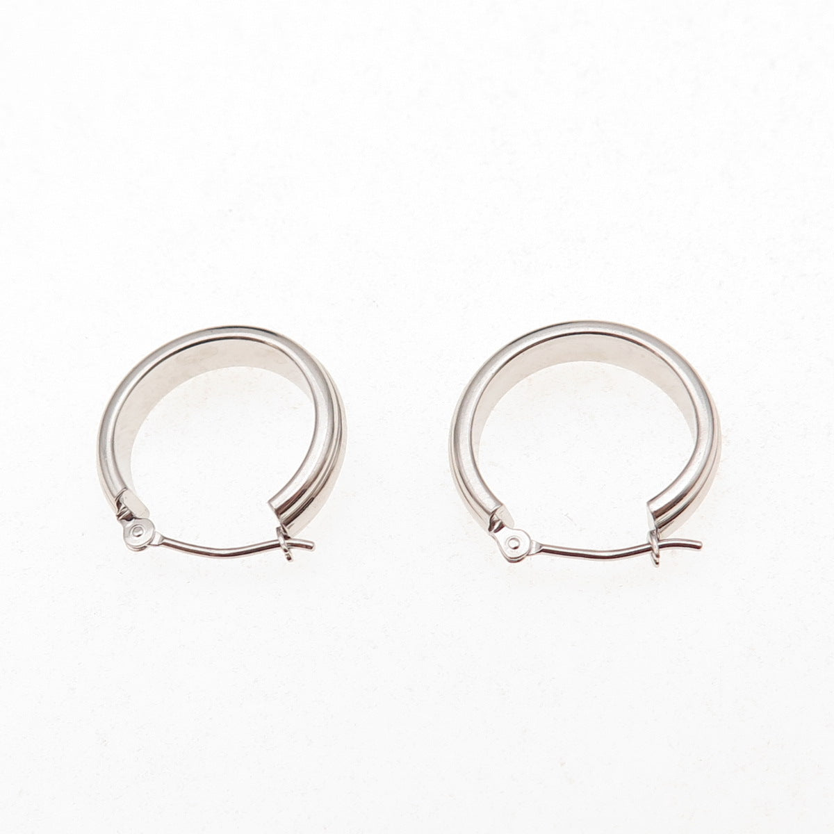 Jacmel Mauritius 14K White Gold Hoop Earrings