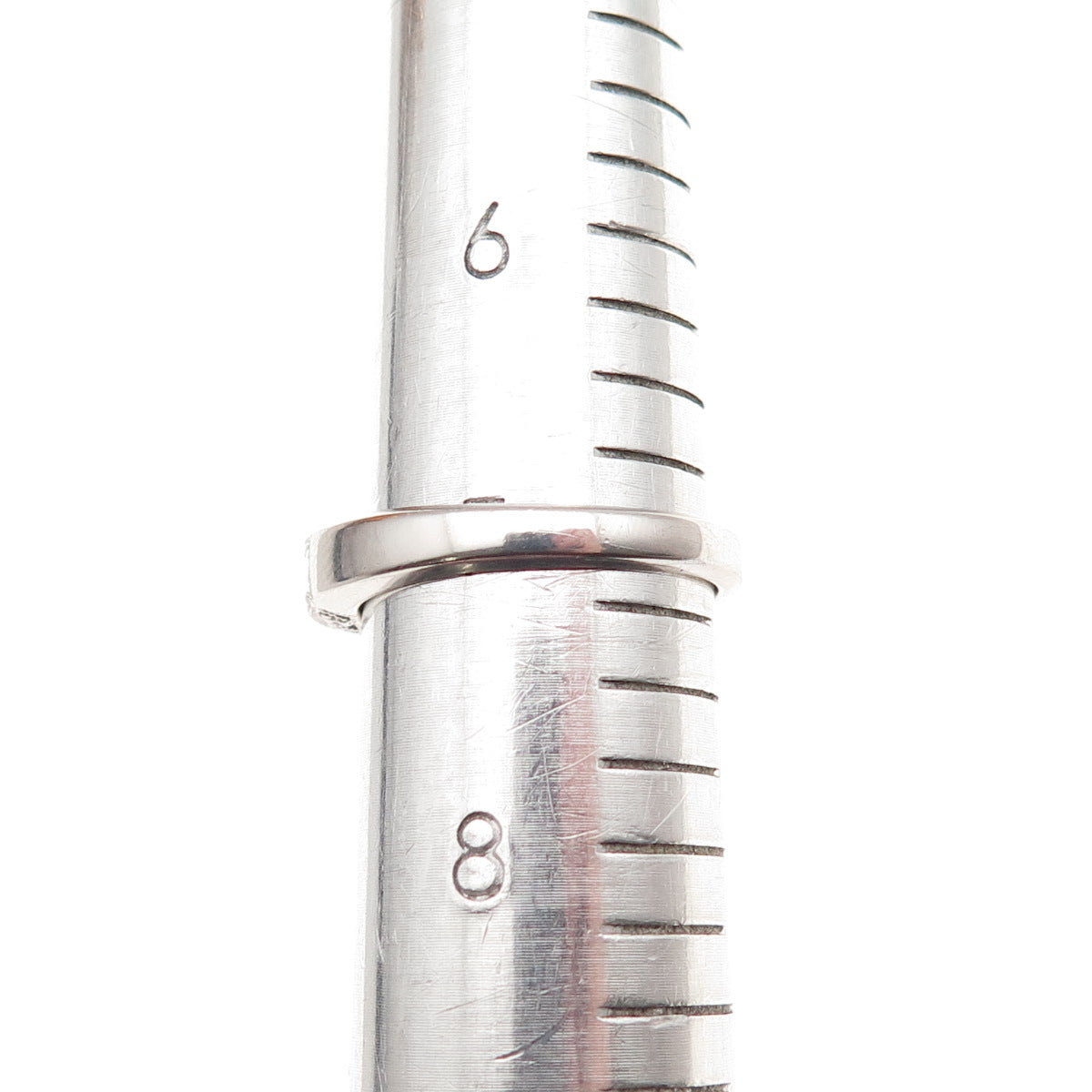 925 Sterling Silver Round-Cut C Z Ring Size 7