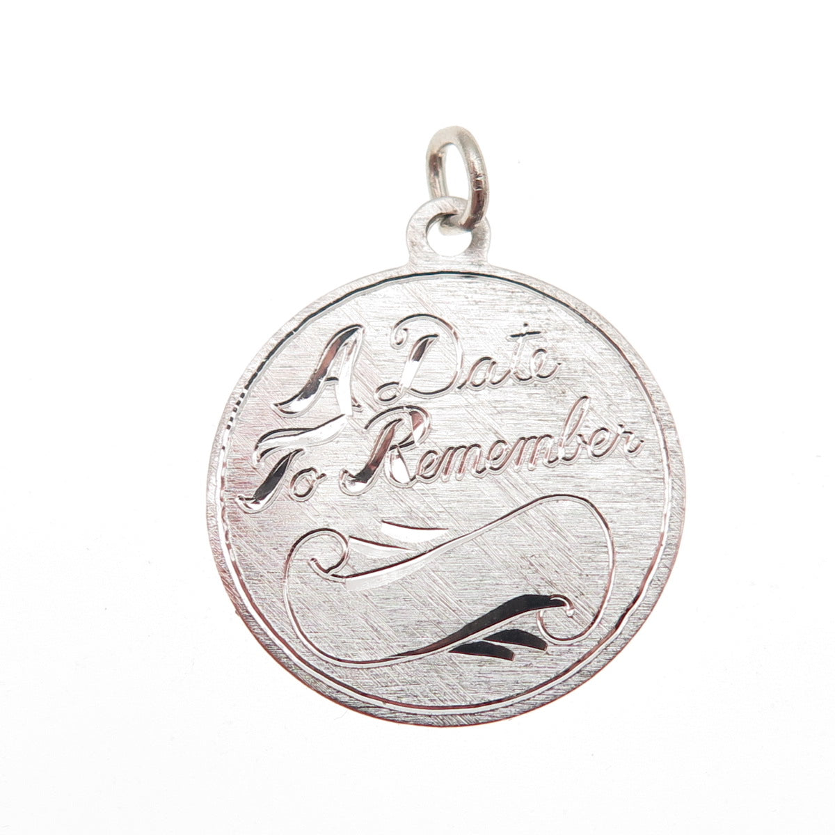 Griffith & Sons 925 Sterling Silver Vintage A Date To Remember Charm Pendant