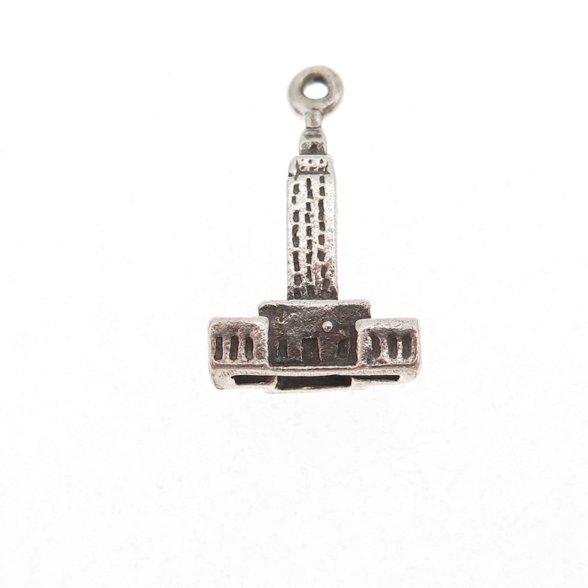 925 Sterling Silver Vintage Ottawa Parliament Building 3D Mini Charm Pendant