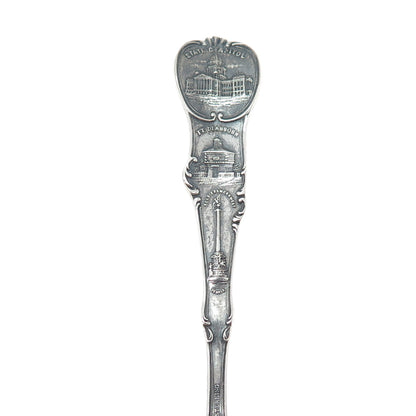 MECHANICS 925 Sterling Silver Antique Art Deco Chicago Illinois Coffee Spoon