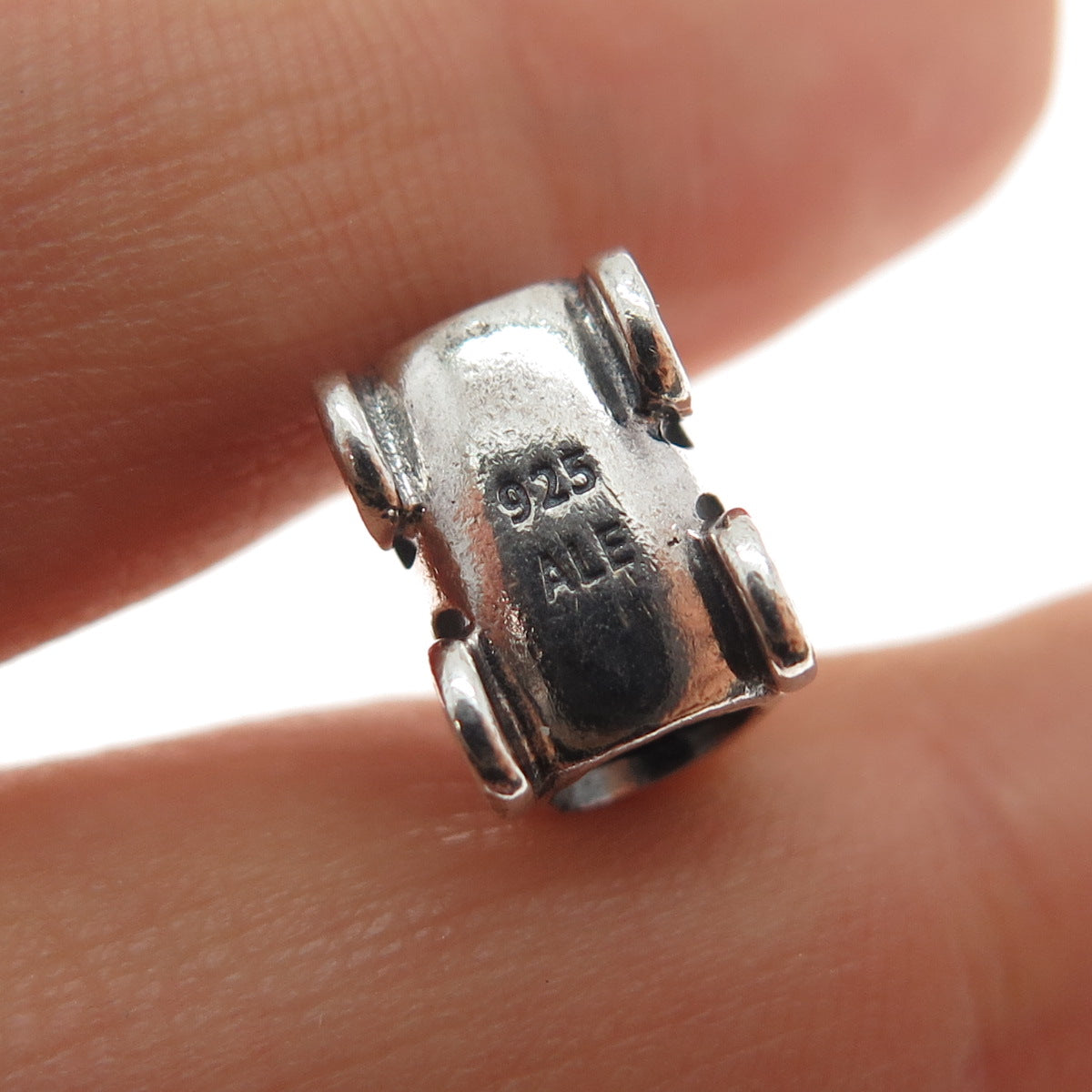PANDORA 925 Sterling Silver Baby Carriage / Stroller Slide Bead Charm