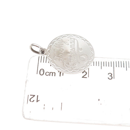 Spencer Co. 925 Sterling Silver Vintage To My Bridesmaid Charm Pendant