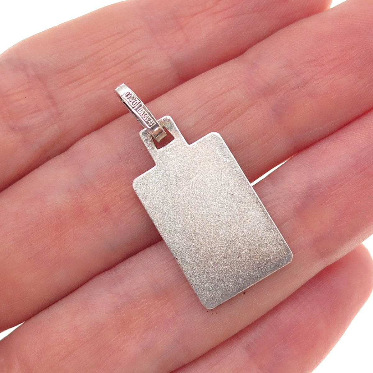 800 Silver Vintage Italy Cancer Zodiac Sign Charm Pendant