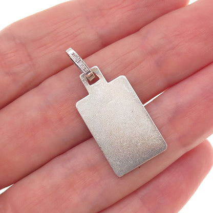 800 Silver Vintage Italy Cancer Zodiac Sign Charm Pendant