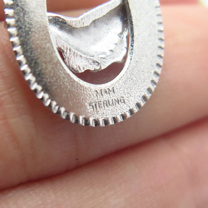 925 Sterling Silver Vintage "Friendship" Handshakes Pendant