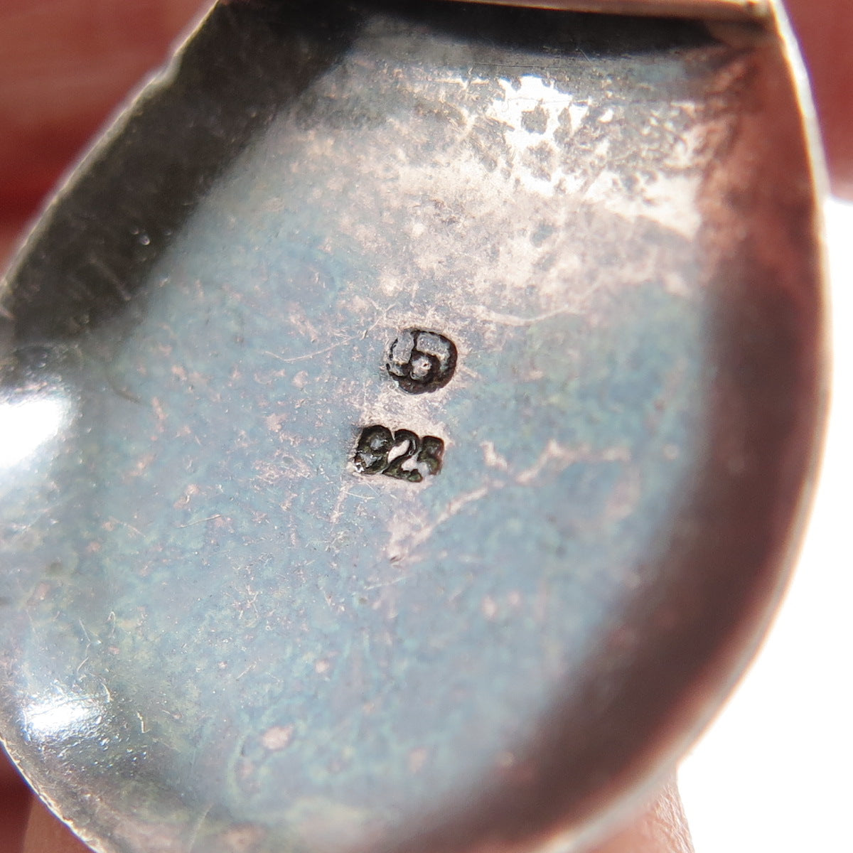 BOMA 925 Sterling Silver Vintage Black Onyx Modernist Oxidized Teardrop Earrings