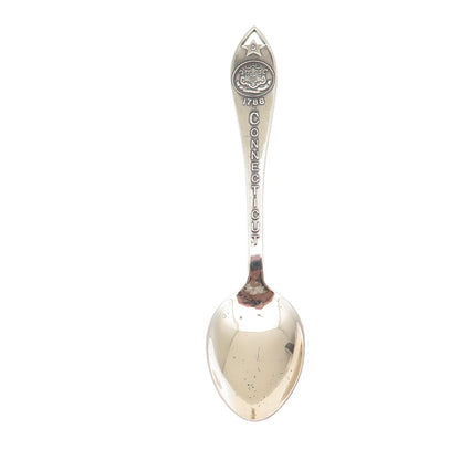 Bell Trading Post 925 Sterling Antique Art Deco Connecticut State Coffee Spoon