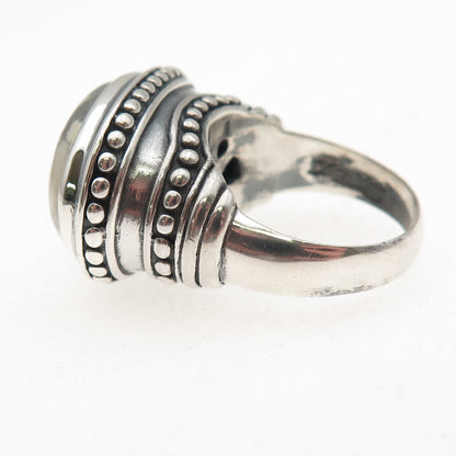 EXEX by Claudia Agudelo 925 Sterling Vintage Real Buffalo Turquoise Ring Size 6
