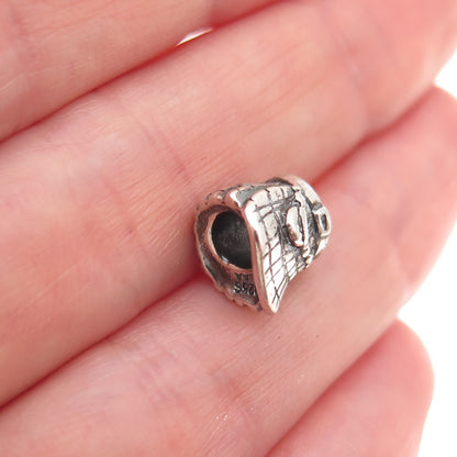 Trollbeads 925 Sterling Silver Celtic Kilt Slide Bead Charm