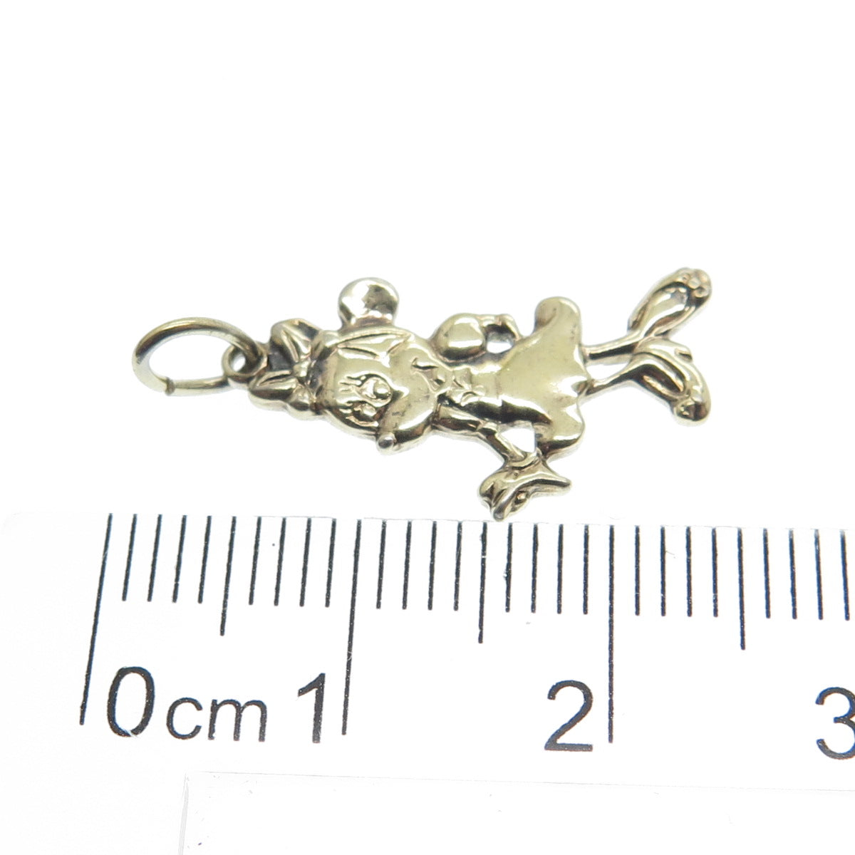 DISNEY 925 Sterling Silver Vintage Minnie Mouse Pendant