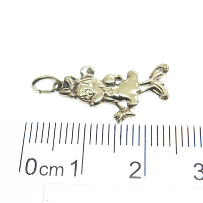 DISNEY 925 Sterling Silver Vintage Minnie Mouse Pendant