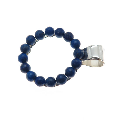 Jay King Desert Rose Sterling Silver Vintage Real Lapis Circle of Life Pendant