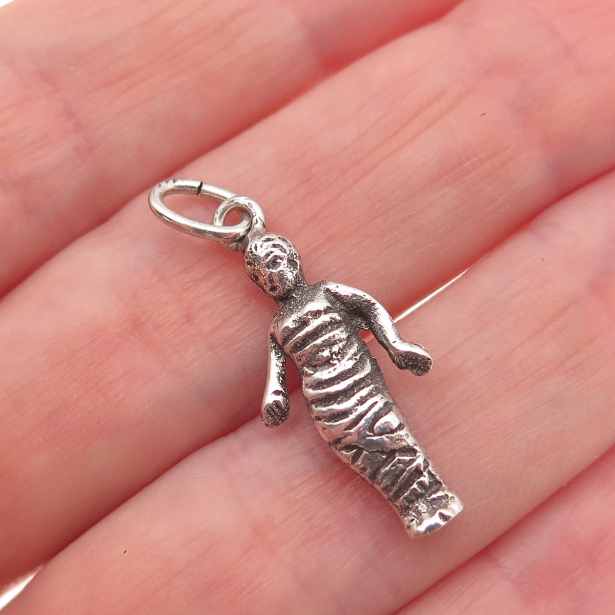 925 Sterling Antique Art Deco Andrea della Robbia Swaddled Child Charm Pendant
