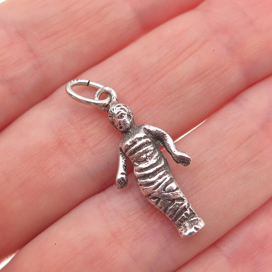 925 Sterling Antique Art Deco Andrea della Robbia Swaddled Child Charm Pendant