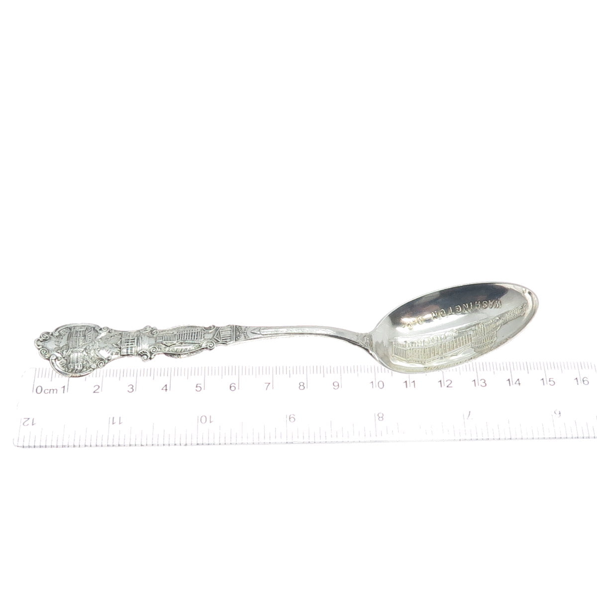 ALVIN Sterling Silver Antique Art Deco The Capitol Washington DC Coffee Spoon