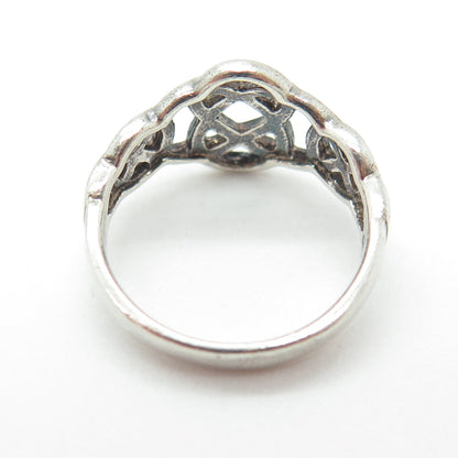 KIT HEATH 925 Sterling Silver Vintage 1998 Celtic Knot Oxidized Ring Size 5.25