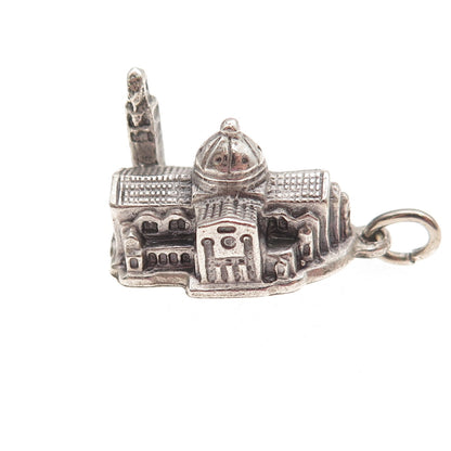 Creed Sterling Silver Vintage Basilica of the National Shrine 3D Charm Pendant