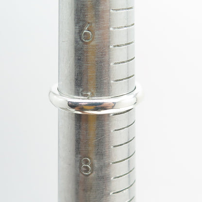 MICHELLE ALBALA 925 Sterling Silver Vintage Wedding Band Ring Size 7.25