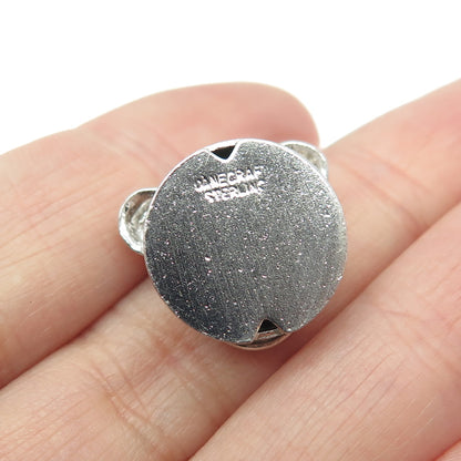 DANECRAFT Sterling Silver Antique Art Deco Rotary Telephone Minimalist Pendant