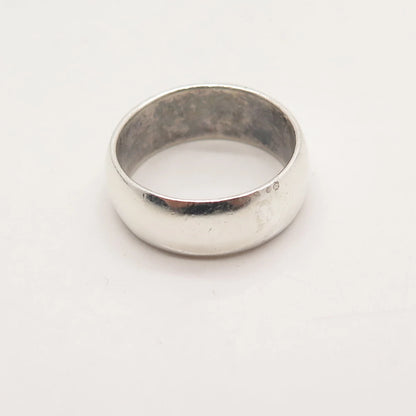 925 Sterling Silver Vintage Ichthys Fish Band Ring Size 5