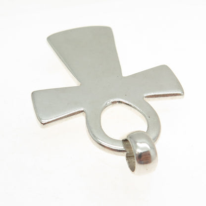 925 Sterling Silver Vintage Mexico Egyptian Ankh Pendant