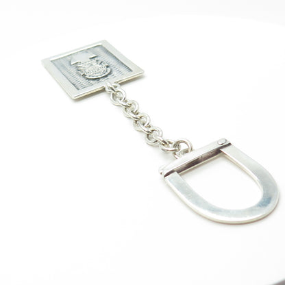 950 Silver Vintage Aztec God Tribal Key Chain Holder