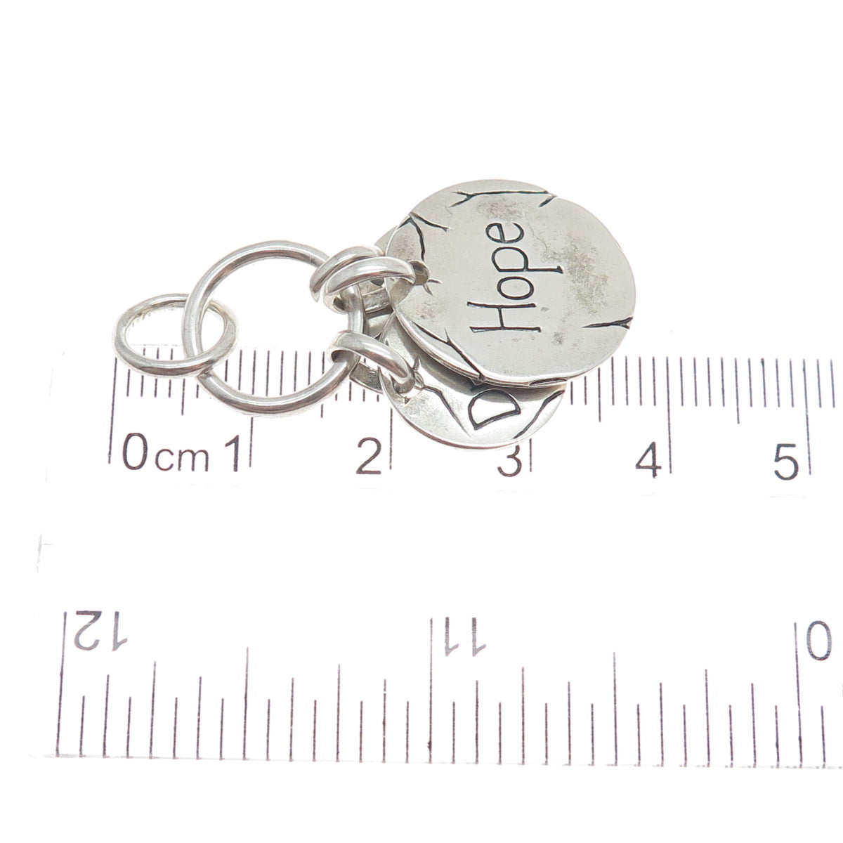 925 Sterling Silver Vintage Dream Hope Believe Charm Pendant