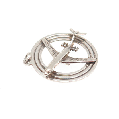 Payton Pepper & Sons Sterling Vintage '69 Birmingham NY Bermuda Airplane Pendant